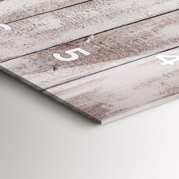 Reloj cuadrado Ligeros tablones de madera