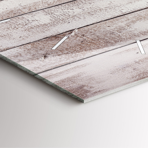 Reloj cuadrado Ligeros tablones de madera