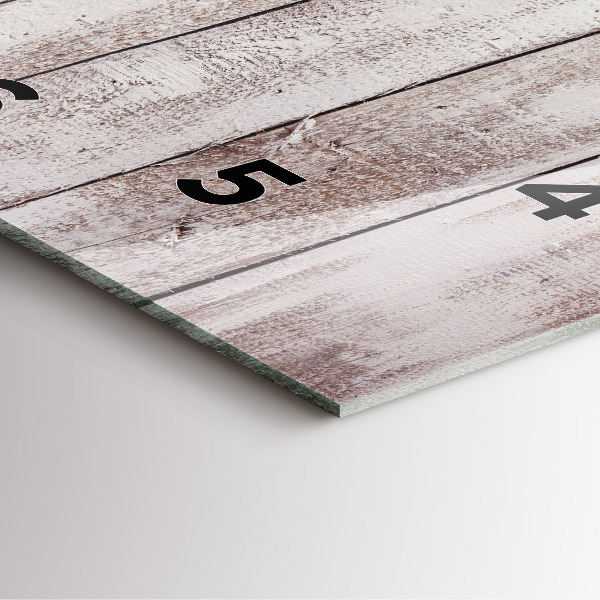 Reloj cuadrado Ligeros tablones de madera