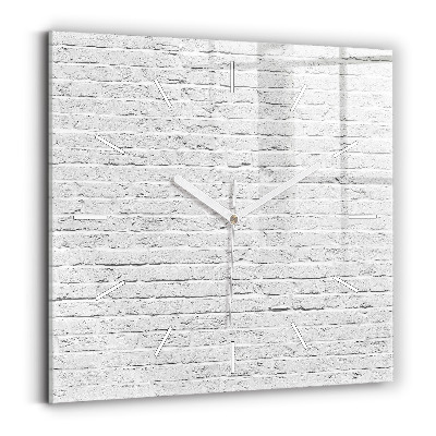Reloj de pared cuadrado Muro de ladrillo