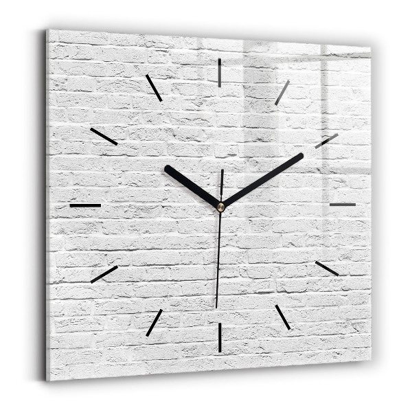 Reloj de pared cuadrado Muro de ladrillo