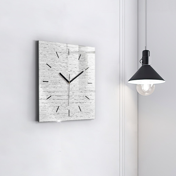 Reloj de pared cuadrado Muro de ladrillo