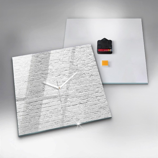 Reloj de pared cuadrado Muro de ladrillo