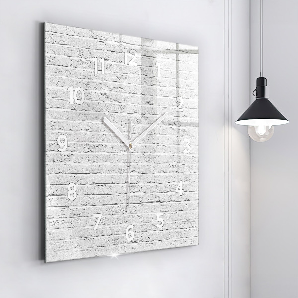 Reloj de pared cuadrado Muro de ladrillo