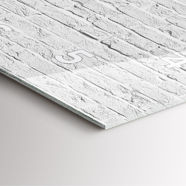 Reloj de pared cuadrado Muro de ladrillo