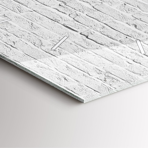 Reloj de pared cuadrado Muro de ladrillo