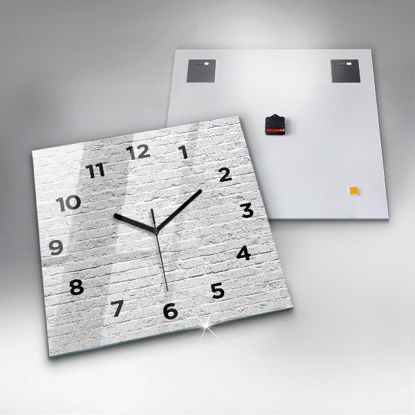 Reloj de pared cuadrado Muro de ladrillo