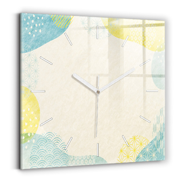 Reloj de pared cuadrado Patrón marco