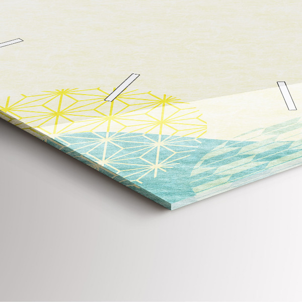 Reloj de pared cuadrado Patrón marco