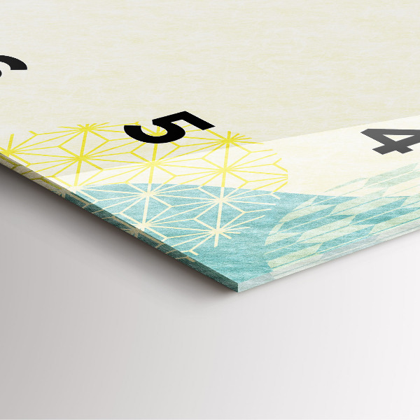 Reloj de pared cuadrado Patrón marco