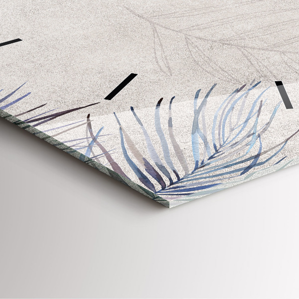 Reloj cuadrado Hoja de palmera