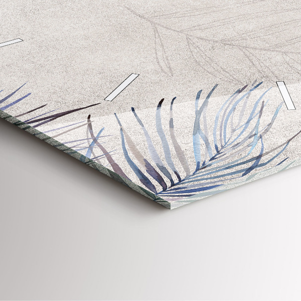 Reloj cuadrado Hoja de palmera