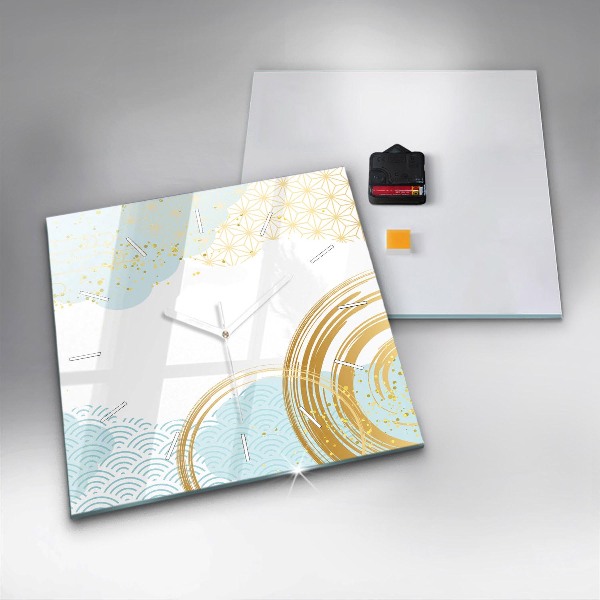 Reloj cuadrado Motivo decorativo