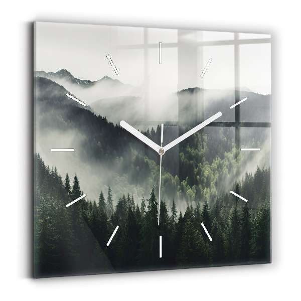 Reloj de pared cuadrado Paisaje forestal