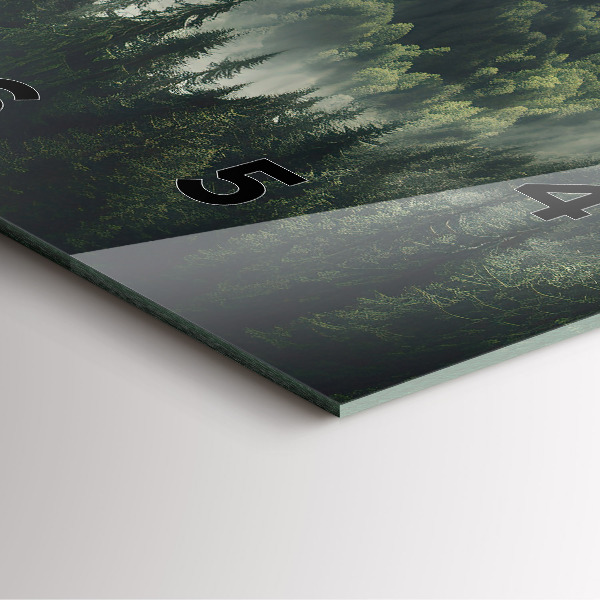 Reloj de pared cuadrado Paisaje forestal