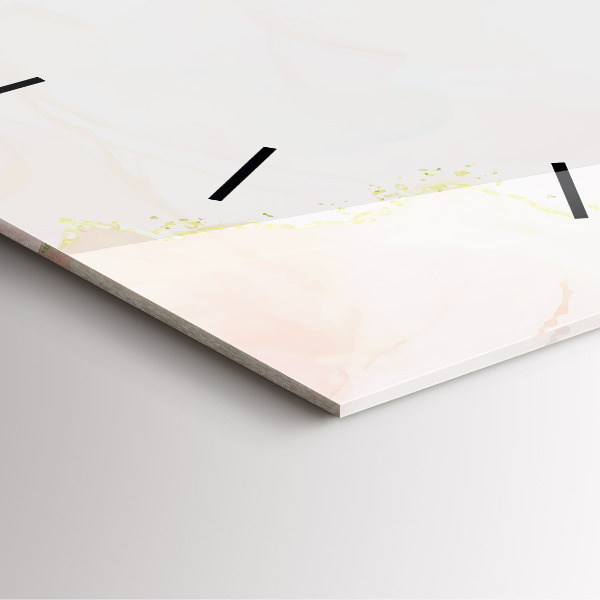 Reloj cuadrado Acuarela mármol