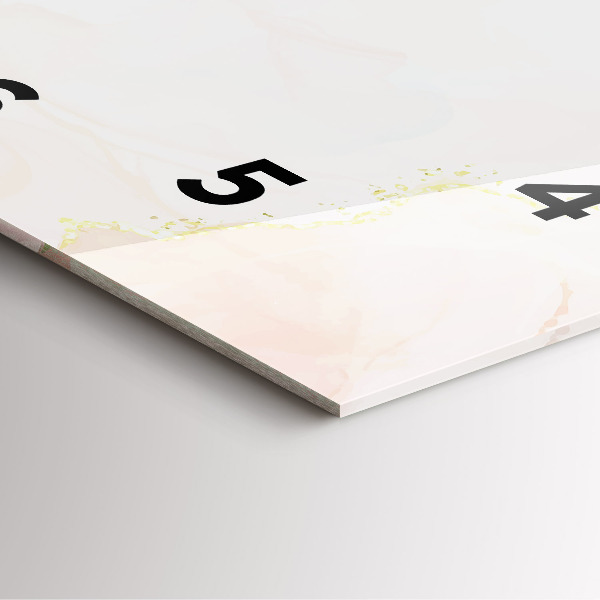 Reloj cuadrado Acuarela mármol