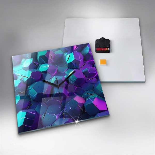 Reloj de pared cuadrado Formas geométricas