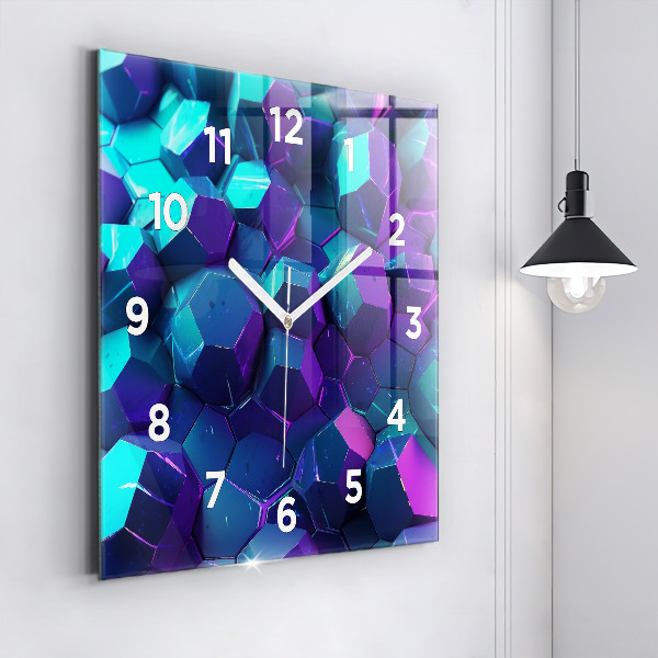 Reloj de pared cuadrado Formas geométricas