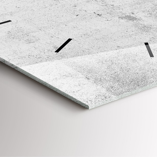 Reloj cuadrado Muro de hormigón