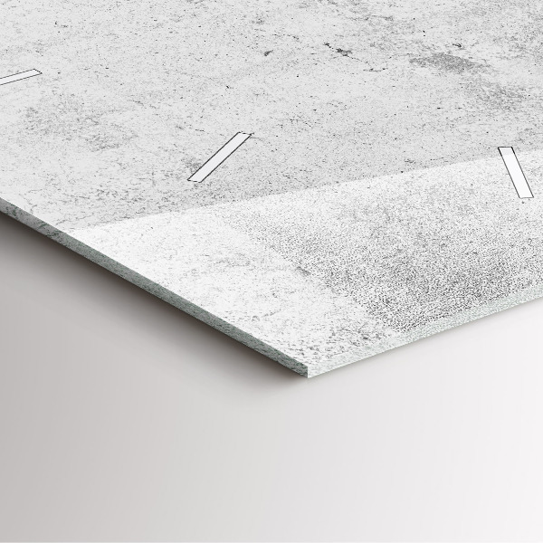 Reloj cuadrado Muro de hormigón