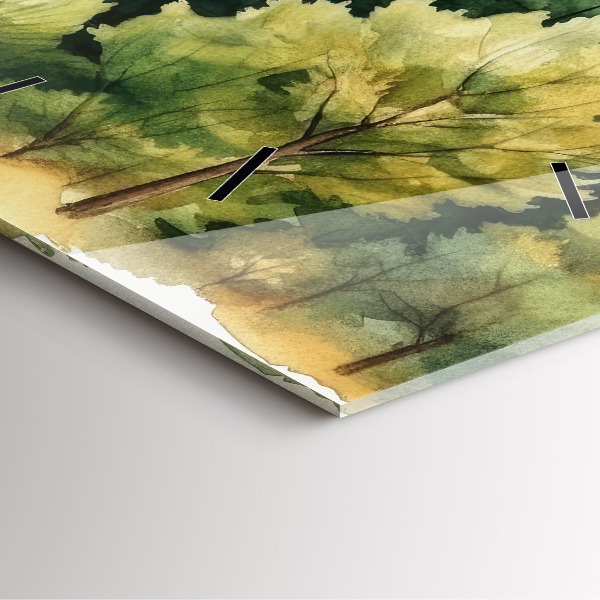 Reloj cuadrado Paisaje bosque