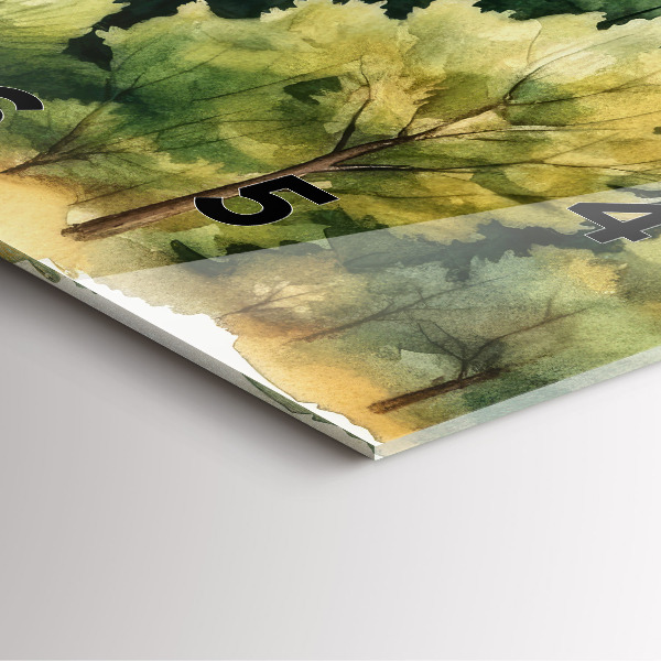 Reloj cuadrado Paisaje bosque