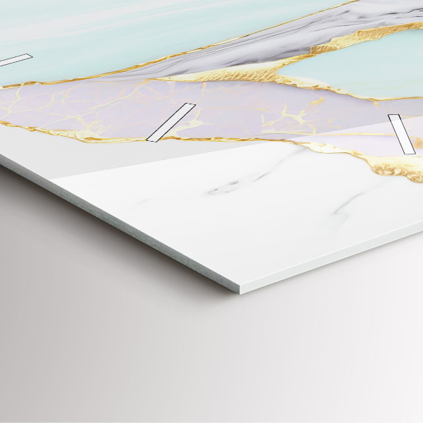 Reloj de pared cuadrado Mármol