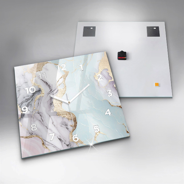 Reloj cuadrado Mármol