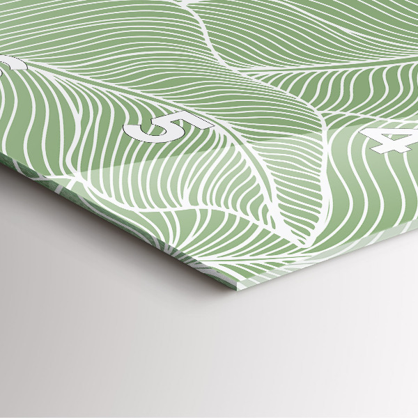 Reloj cuadrado Patrón de hojas en la naturaleza