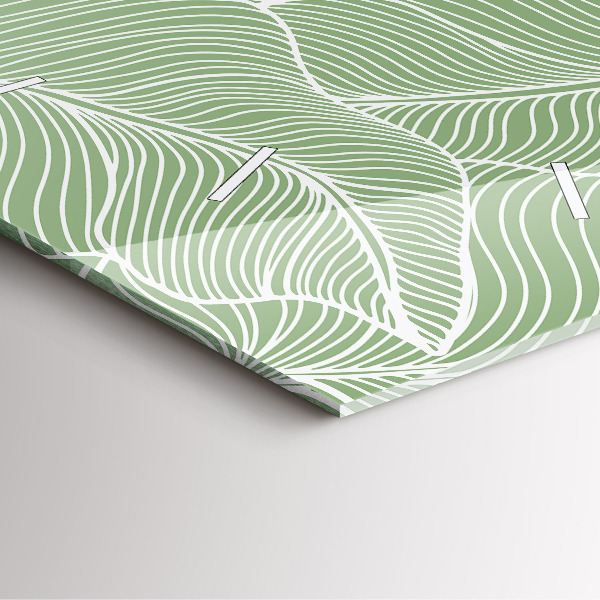 Reloj cuadrado Patrón de hojas en la naturaleza