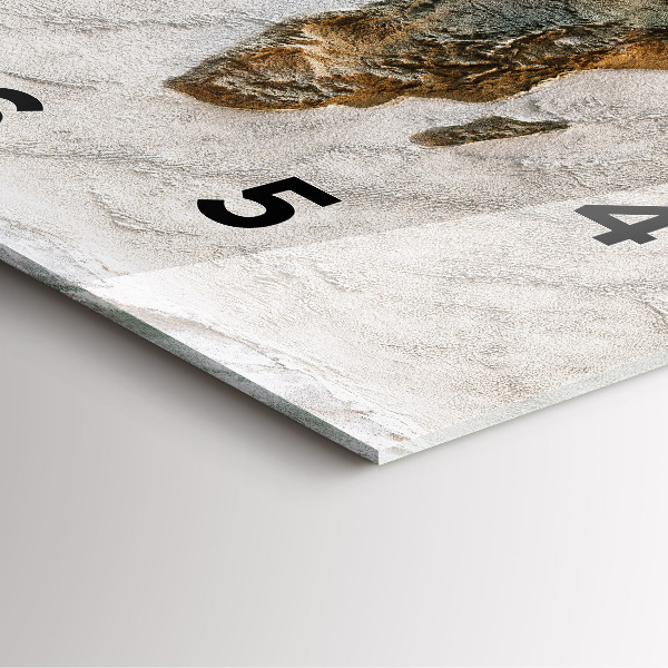 Reloj cuadrado Viejo mapa del mundo