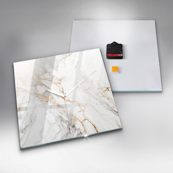 Reloj cuadrado Mármol decorativo