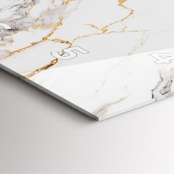 Reloj cuadrado Mármol decorativo