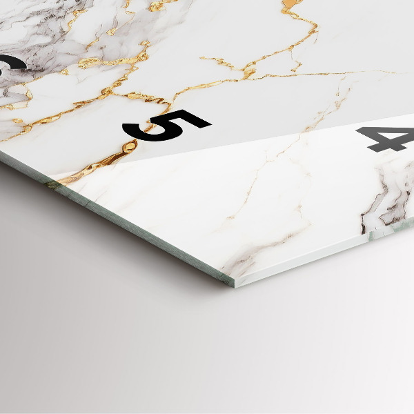 Reloj cuadrado Mármol decorativo