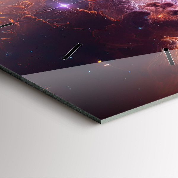 Reloj de pared cuadrado Mundo cósmico de estrellas