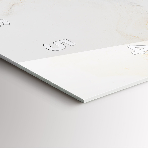 Reloj cuadrado Arte en mármol