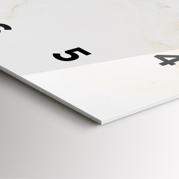 Reloj cuadrado Arte en mármol