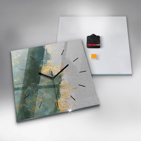 Reloj de pared cuadrado Patrón decorativo