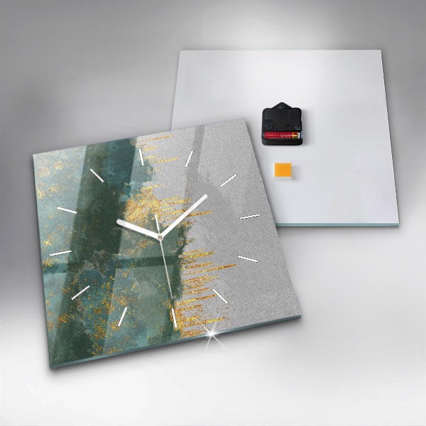 Reloj de pared cuadrado Patrón decorativo