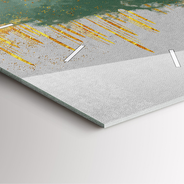 Reloj de pared cuadrado Patrón decorativo