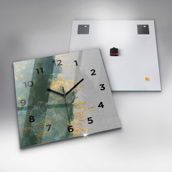 Reloj de pared cuadrado Patrón decorativo