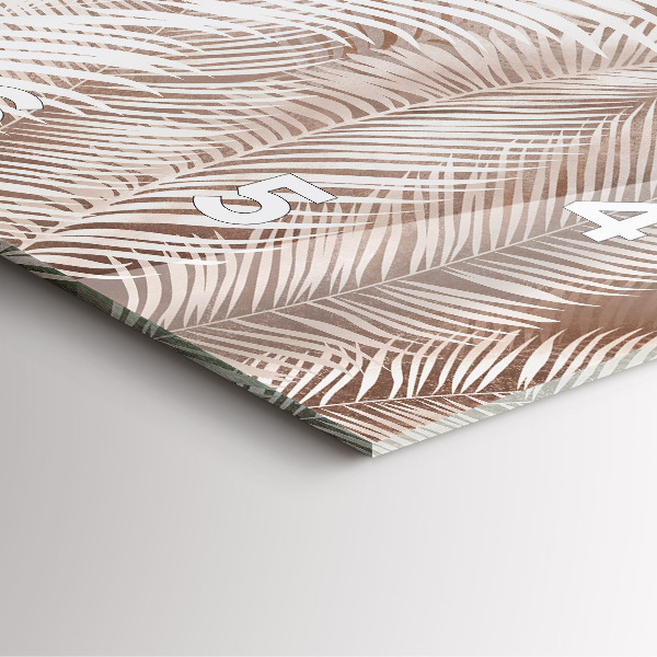 Reloj de pared cuadrado Hojas tropicales