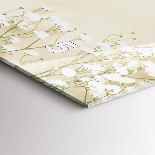 Reloj de pared cuadrado Flores en flor