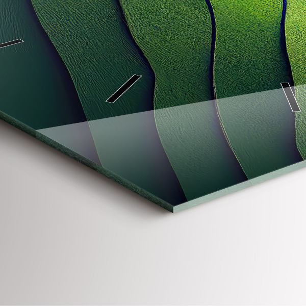 Reloj cuadrado Abstracción campos verdes