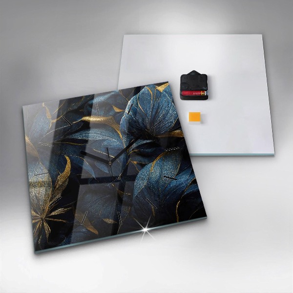 Reloj cuadrado Flores decorativas