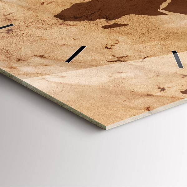 Reloj cuadrado Mapamundi vintage