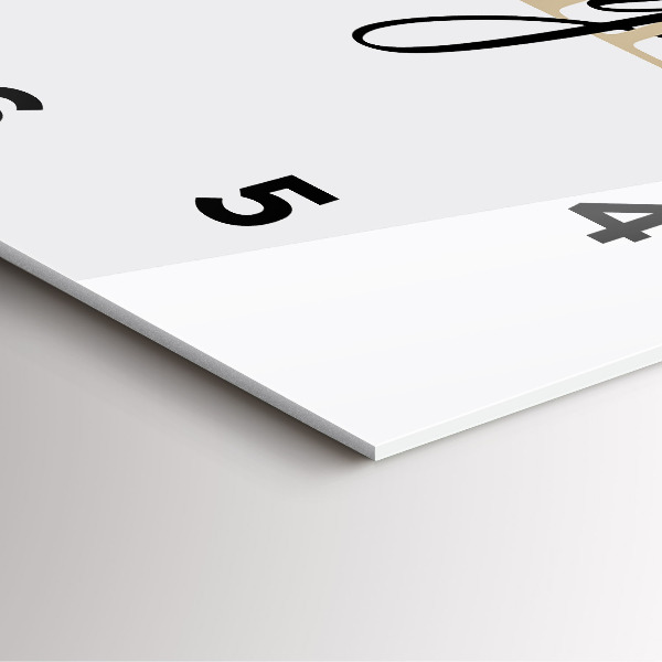 Reloj de pared cuadrado Inscripción familiar