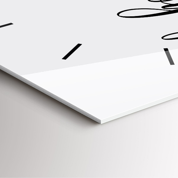 Reloj cuadrado Inscripción Bon voyage