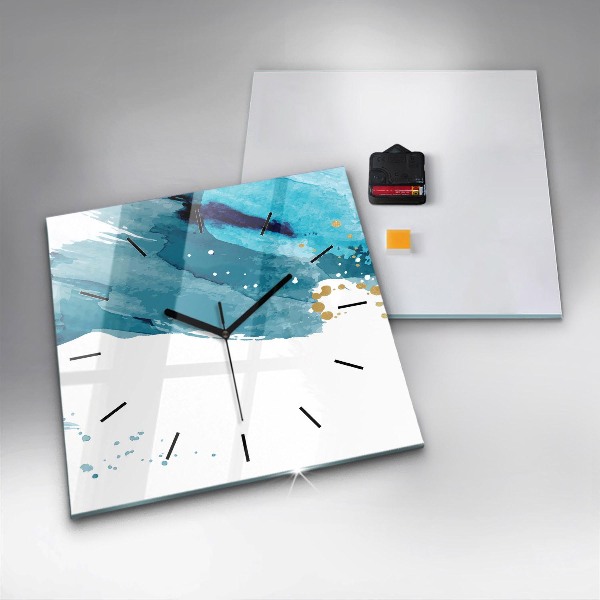 Reloj de pared cuadrado Pinceladas
